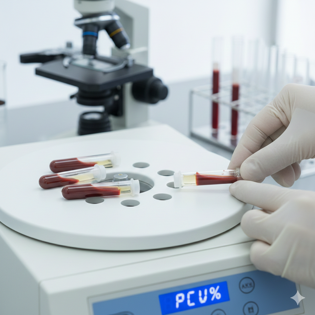فحص نسبة الدم (لزوجة الدم) (PCV/HCT)
