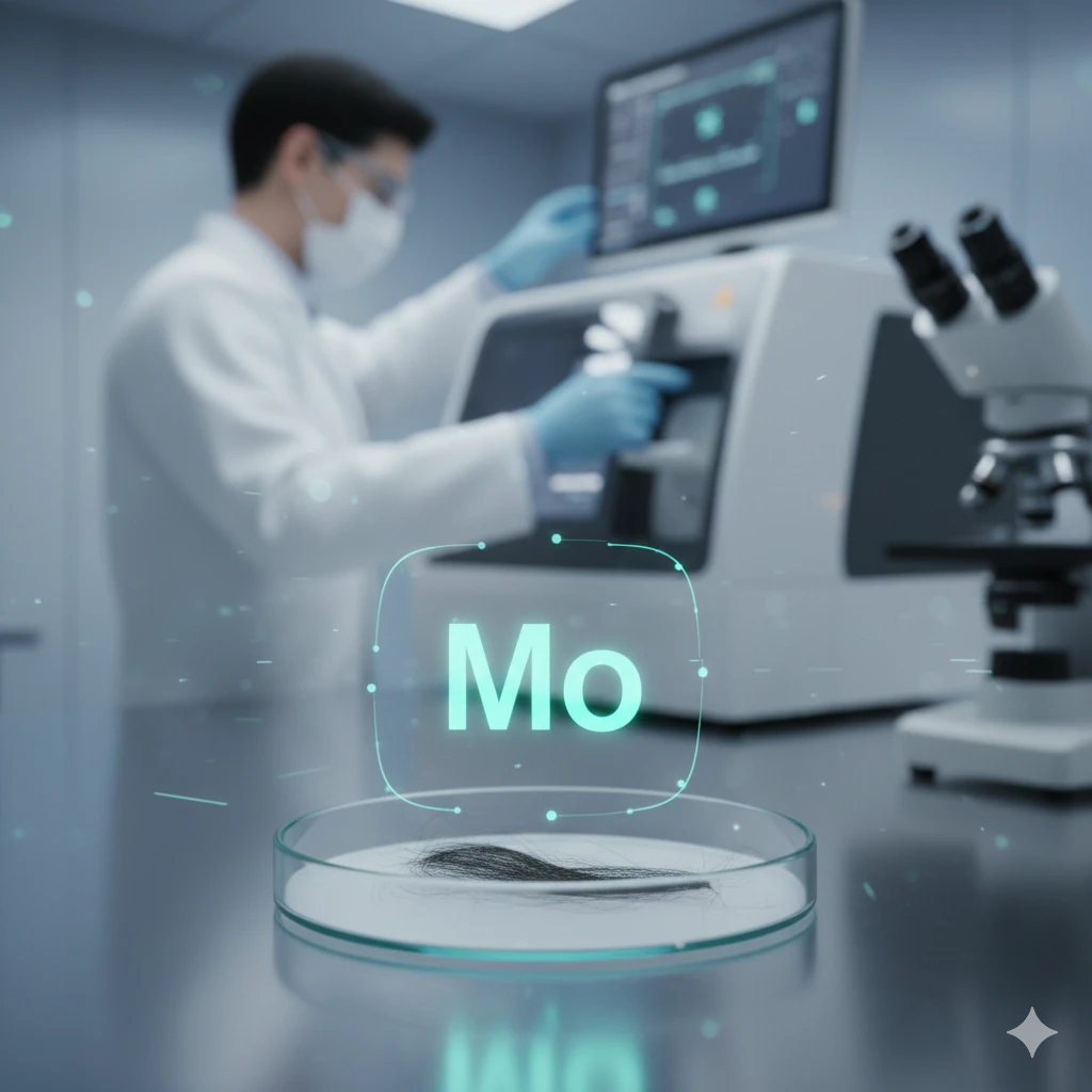 Molybdenum, Hair
