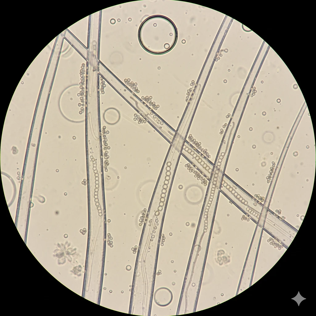 Fungal Detection by KOH: Hair