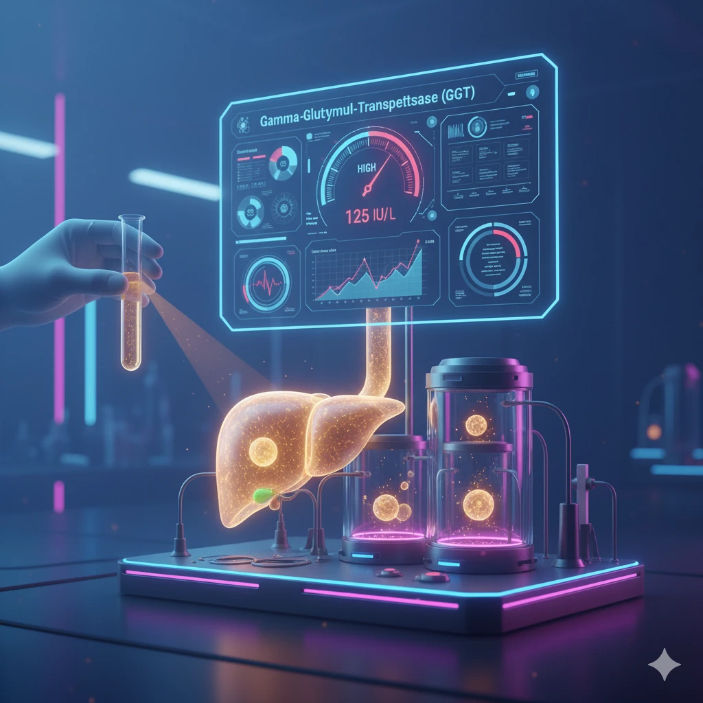 غاما-غلوتاميل-ترانسبيبتيداز (GGT).