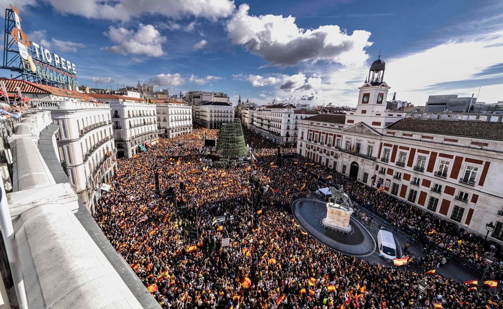 Ecos de indignación: Crónica de la concentración del PP en Puerta del Sol