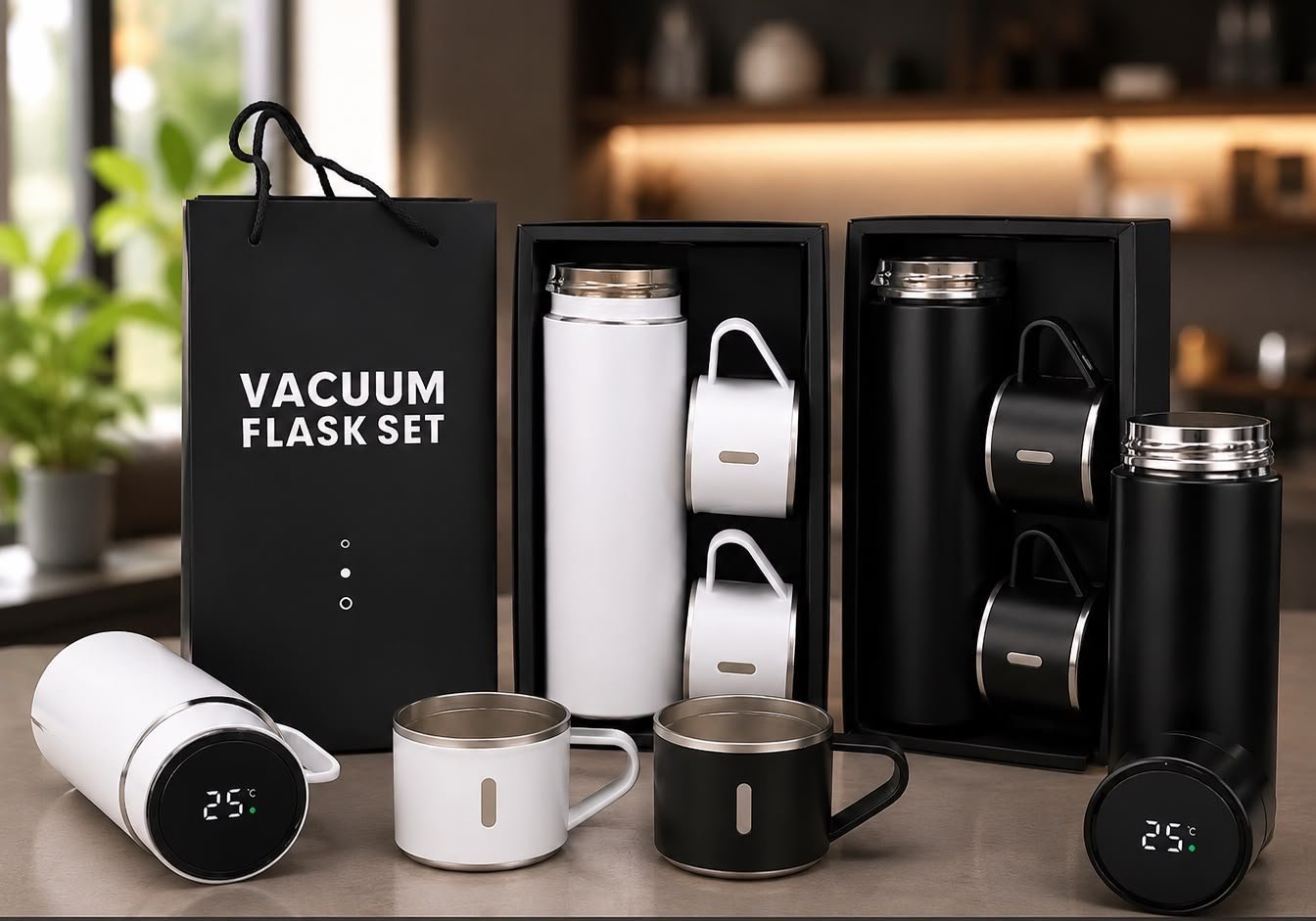 Vaccum Flask set Temp Display