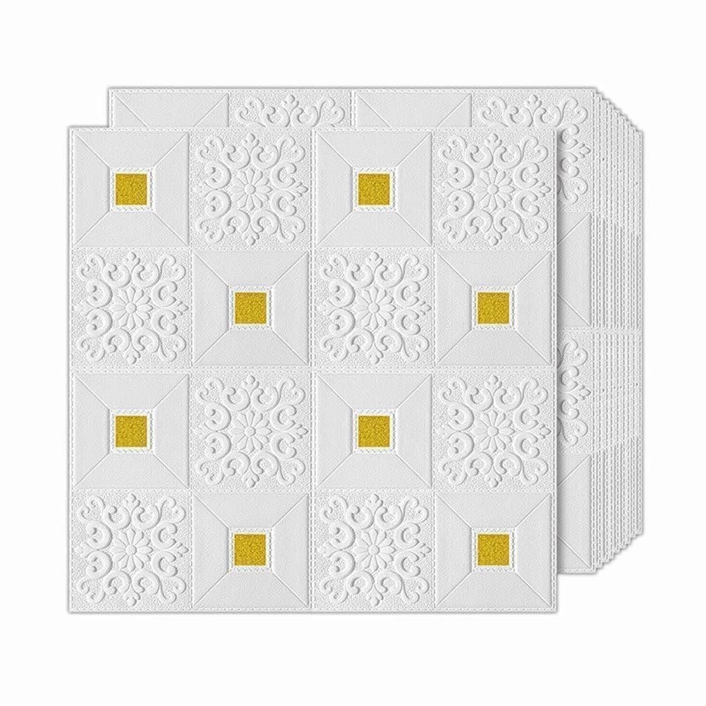 Golden White 3d Wallpaper