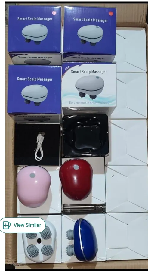 4 head scalp massager