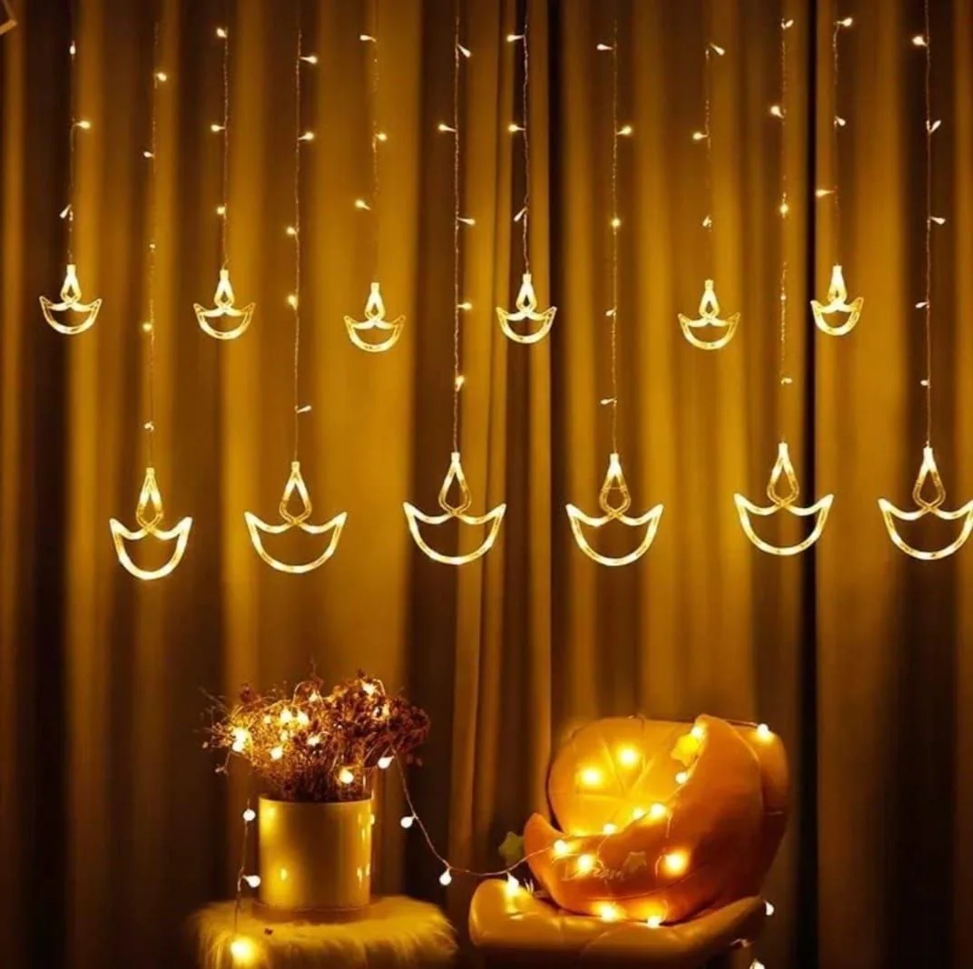 Diya curtain light