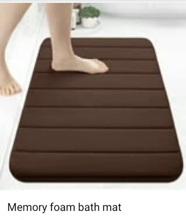 Memory foam bath mat