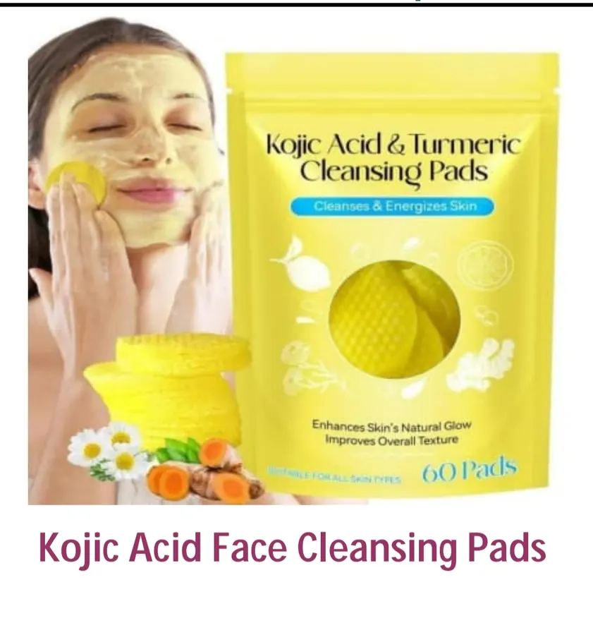 Kojic acid cleaning pads
