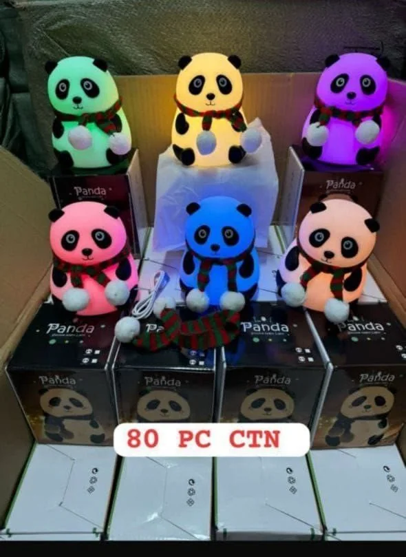 silicon panda lamp