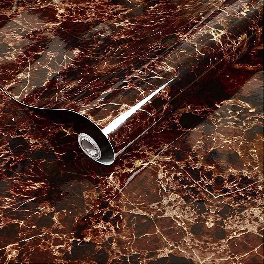 Brown marble wallpaper 60x200cm