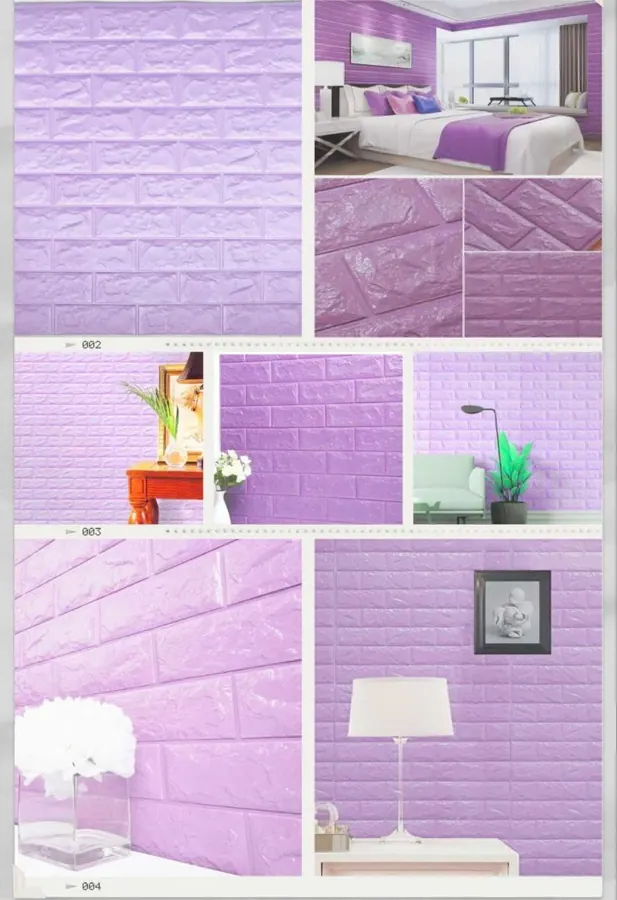 3d brick wallpaper purple