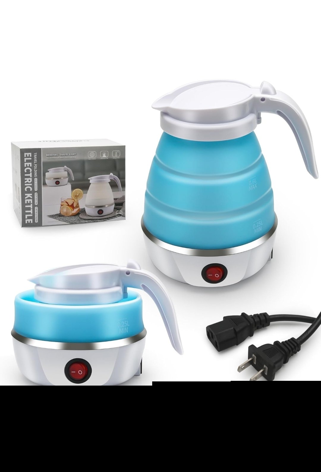 Foldable electric kettle