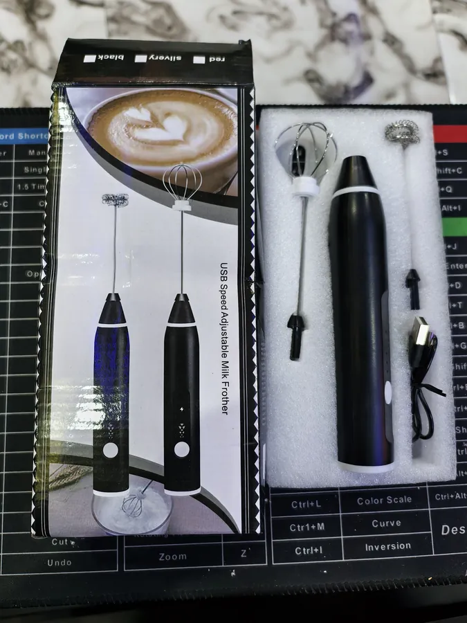 Coffee beater rechargeable double