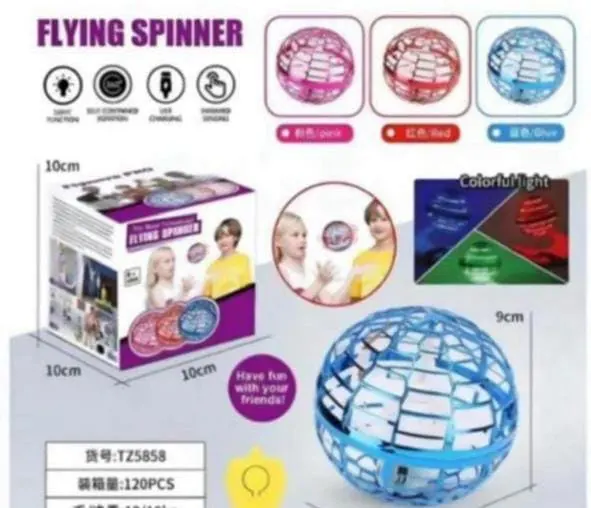 Flying spinner ball
