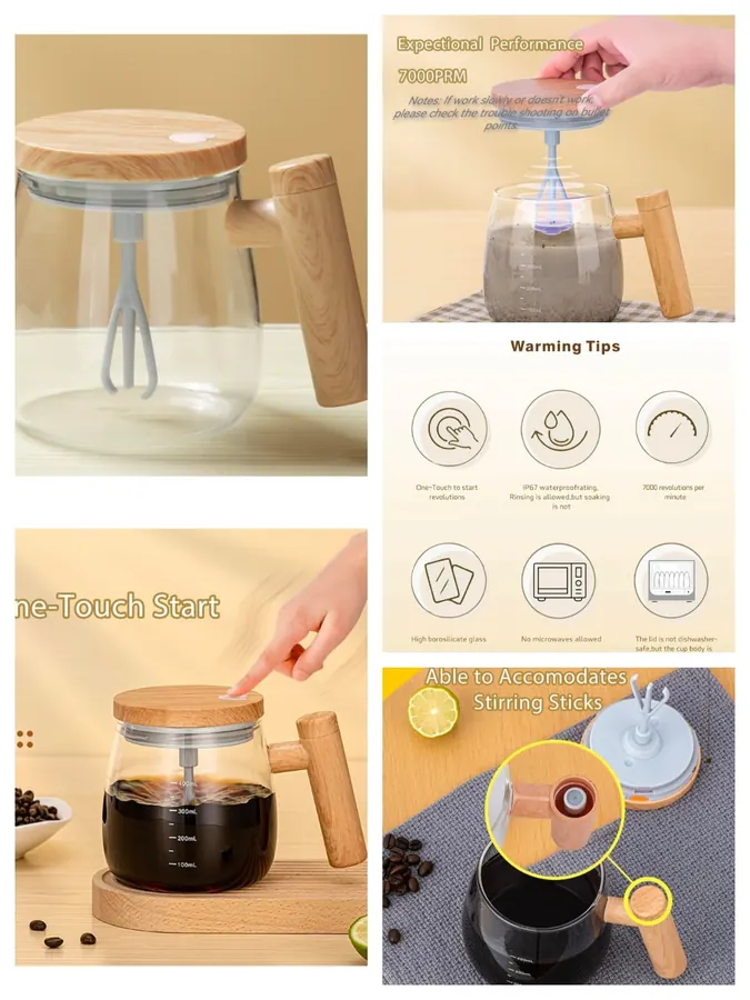 Self mixing mug