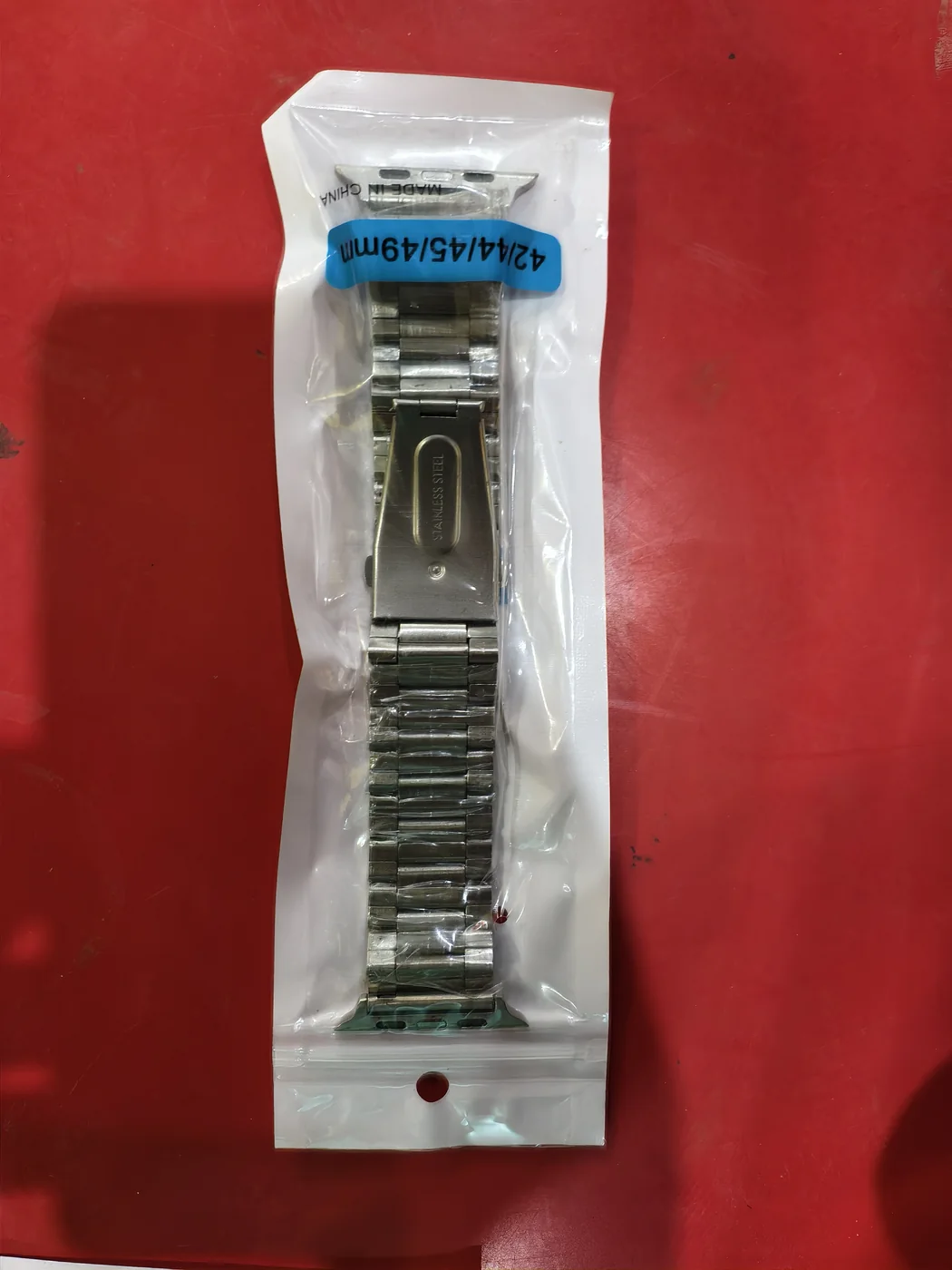 Metal watch strap