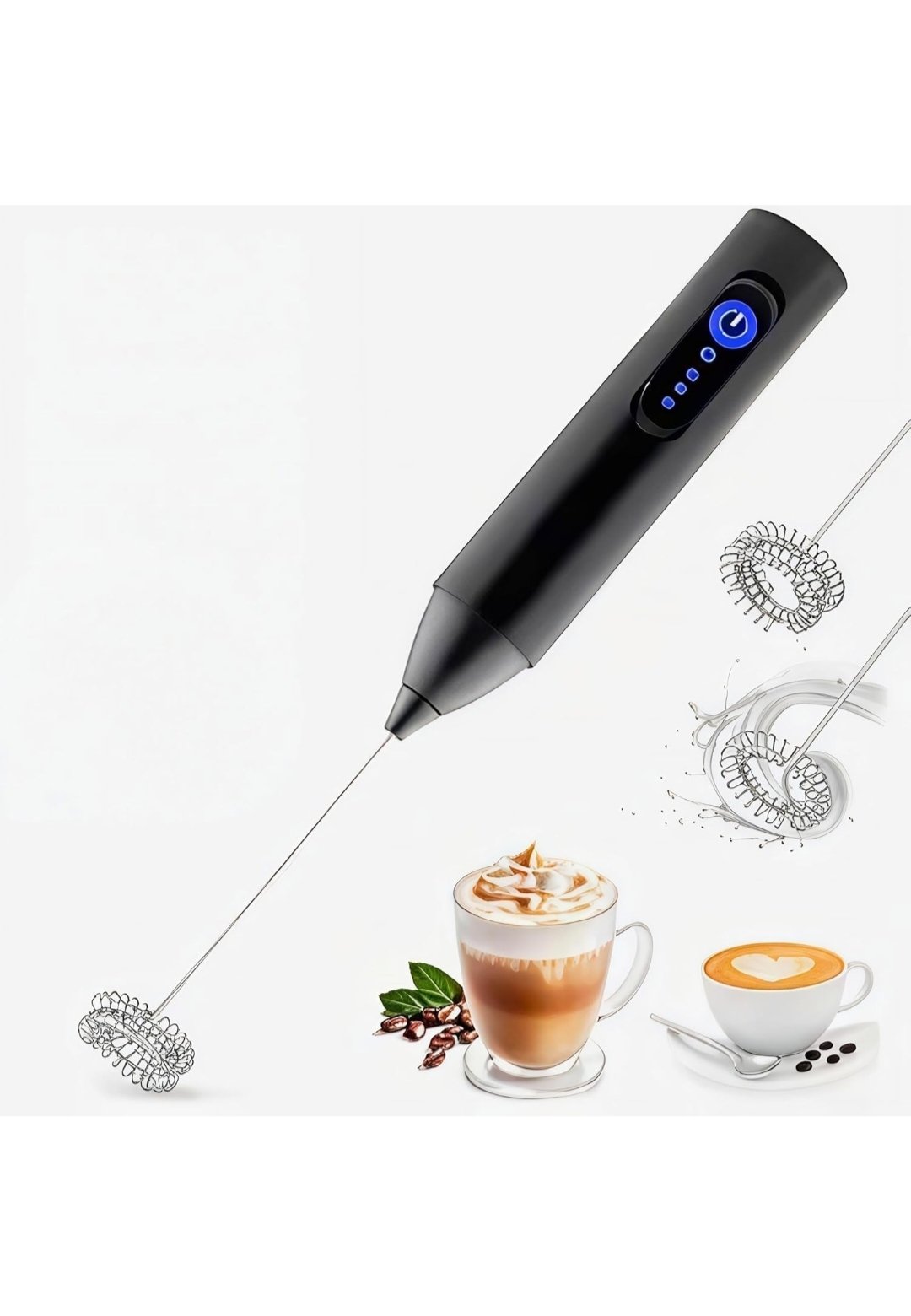 Coffee beater rechargeable single