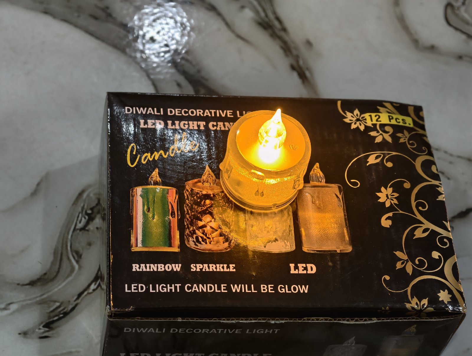 Crystal Candle Indian 12 Piece Box
