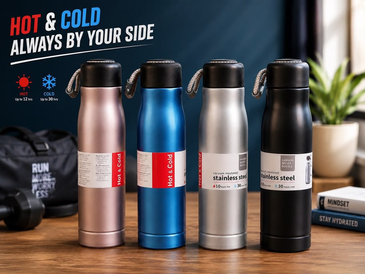 insulated rassi bottle 500ml (MULTI)