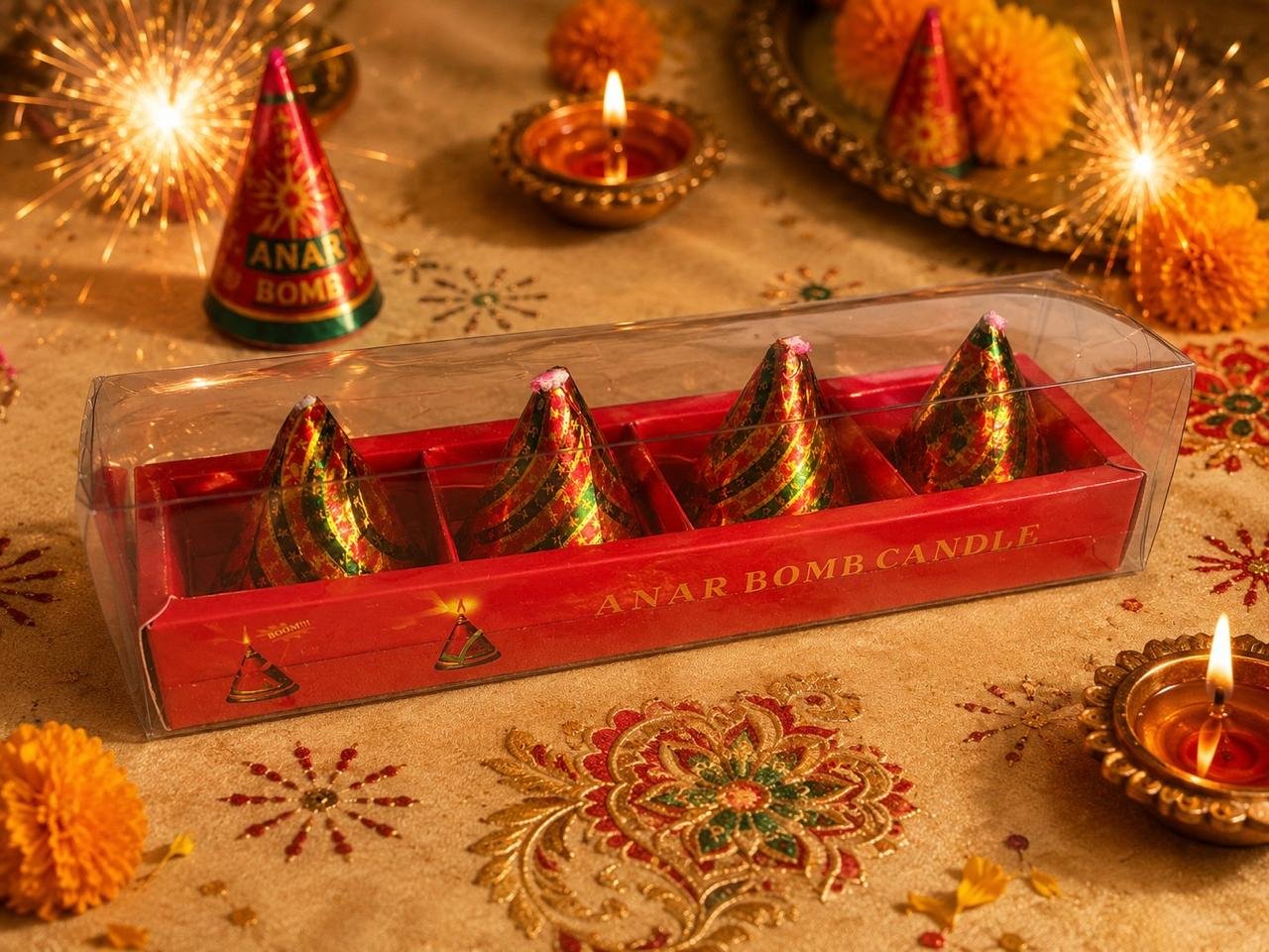 Anaar Candle Box Of 4