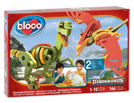Velociraptor & pterosaur - samle dinoer