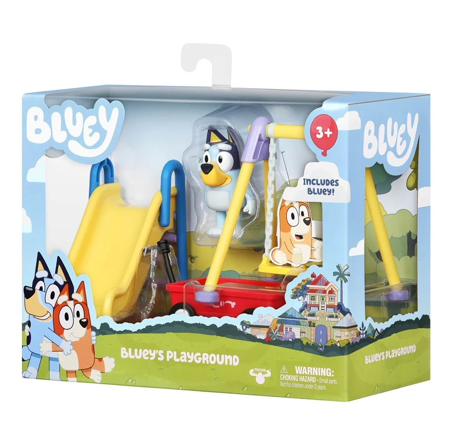 Bluey på legepladsen