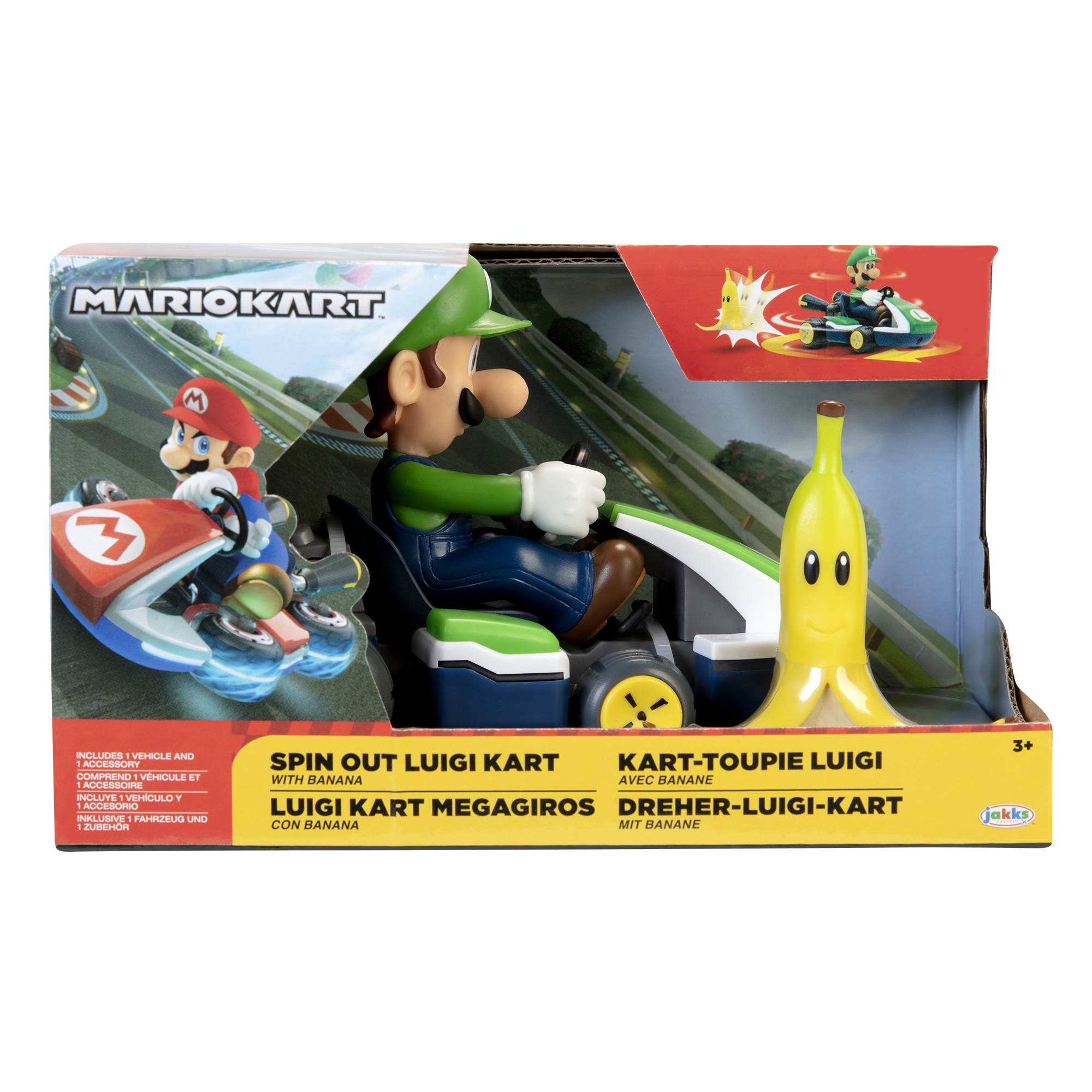 6,5cm Spin Out Mario Kart - Luigi