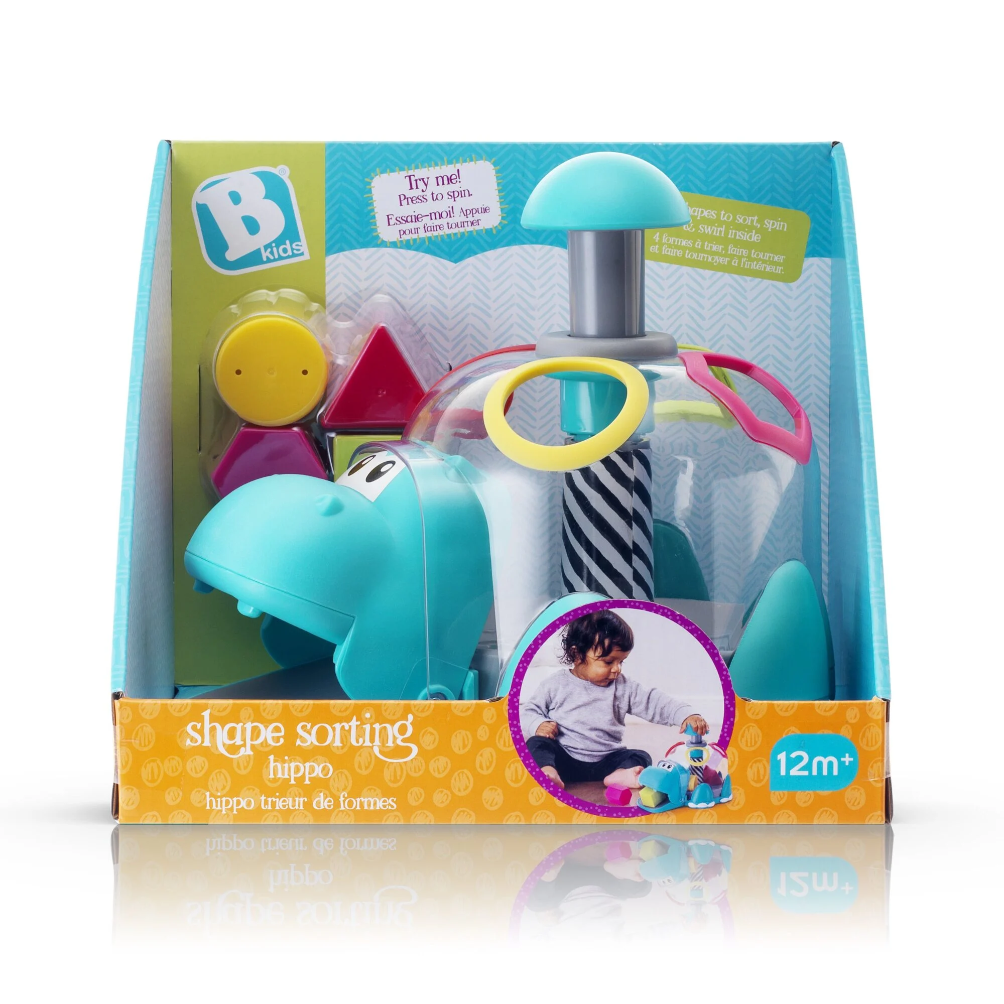 Bkids - Infantino - Formsorteringsflodhest