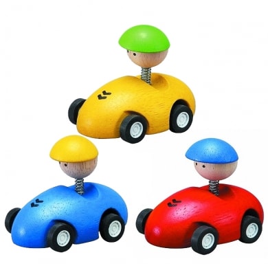 Racer bil i træ 2 STK.