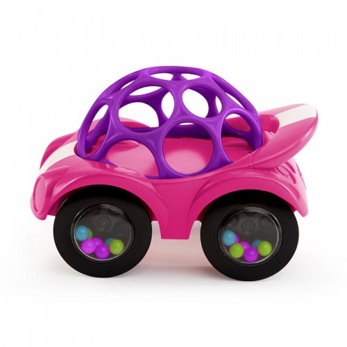 Oball rattle & roll bil pink