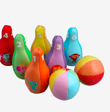 Barbo Toys bowlingsæt med zoodyr