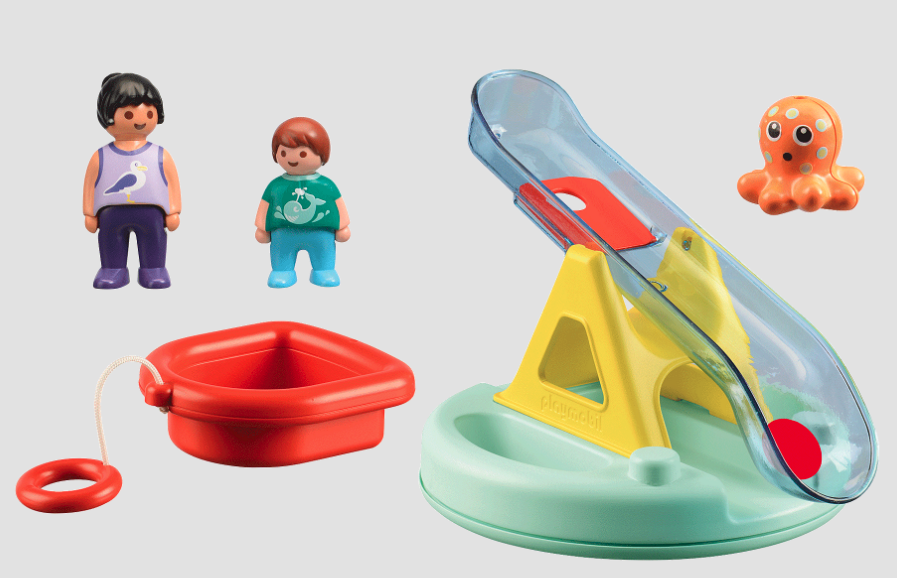 Playmobil 1.2.3 - Vandvippe med båd 