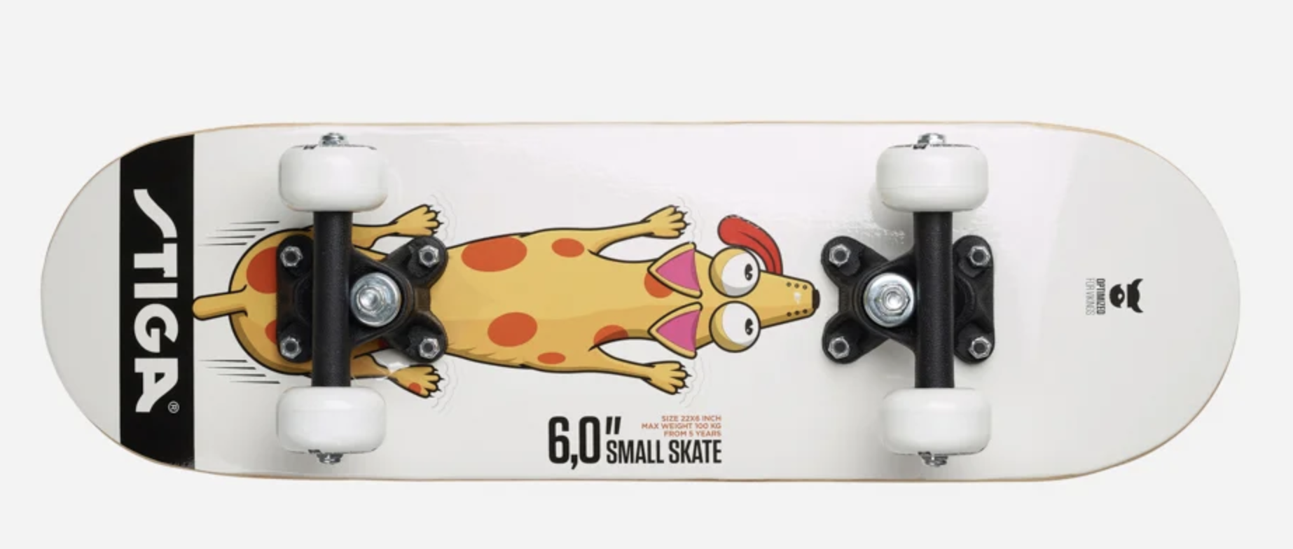 Stiga - Skateboard Dog 6.0 - Hvid