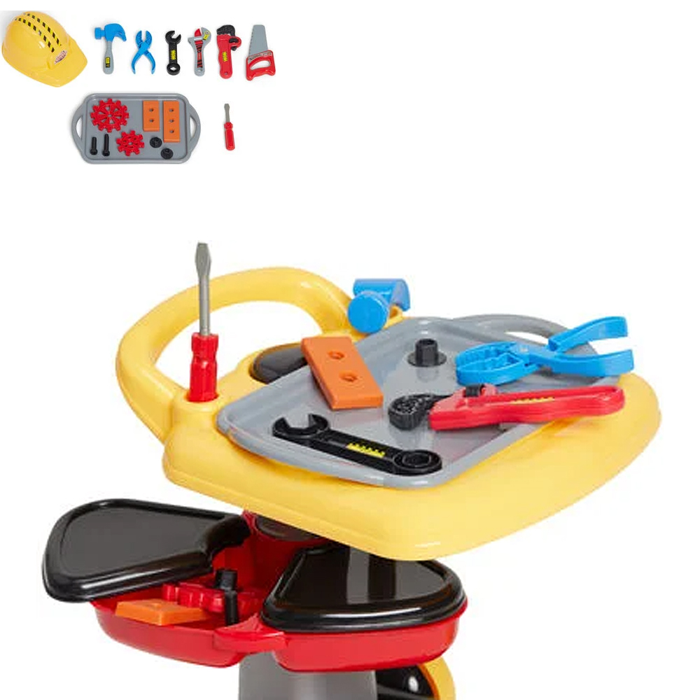 Trolley med værktøjsbord med 24 dele
