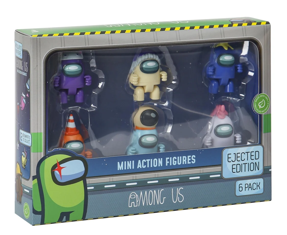 Among Us - Mini Actionfigurer 6-pak Luksusæske