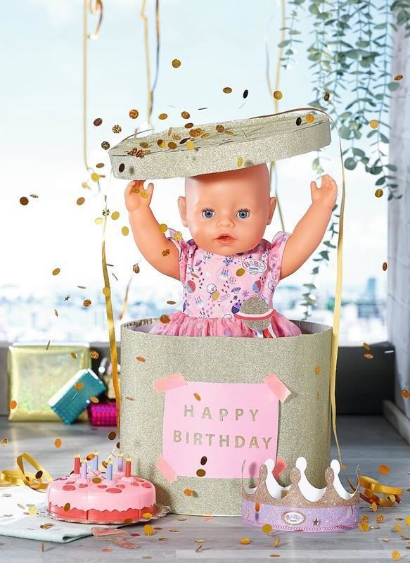 BABY born - Deluxe Fødselsdagskjole 43 cm