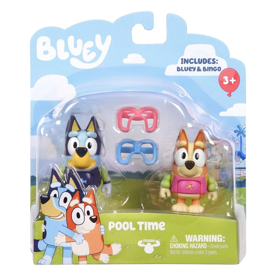 Bluey - S3 Figur 2-Pack - Pool Tid