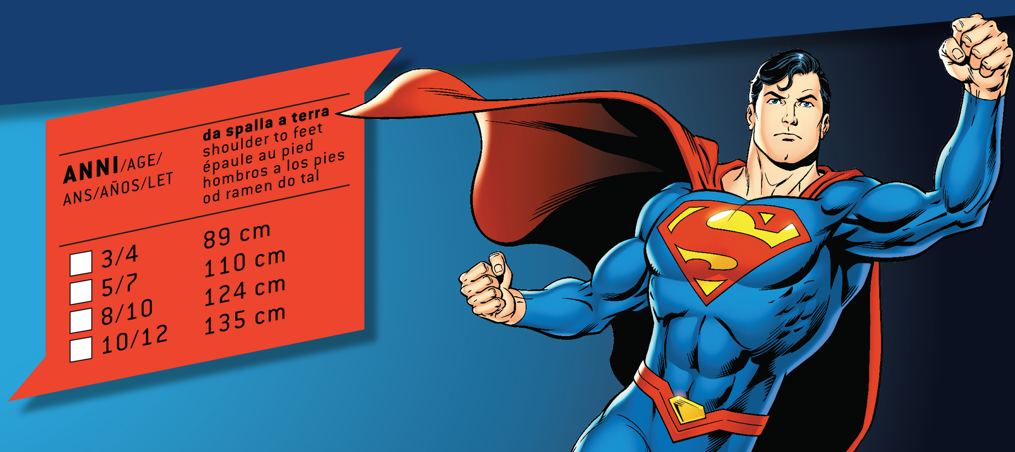 Børnekostume - Superman (89 cm)