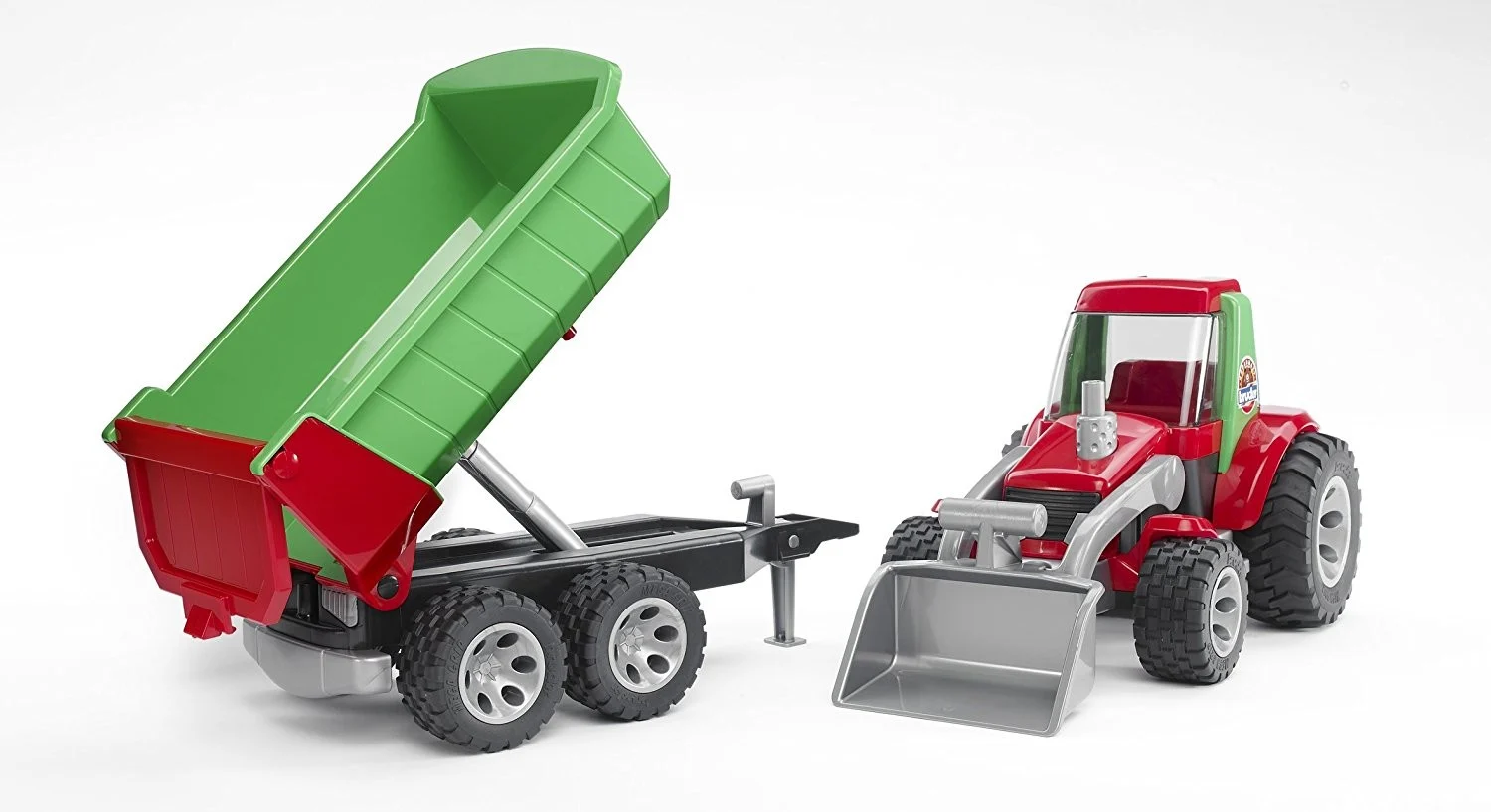Bruder - Roadmax - Traktor m/Frontlæsser og Vogn