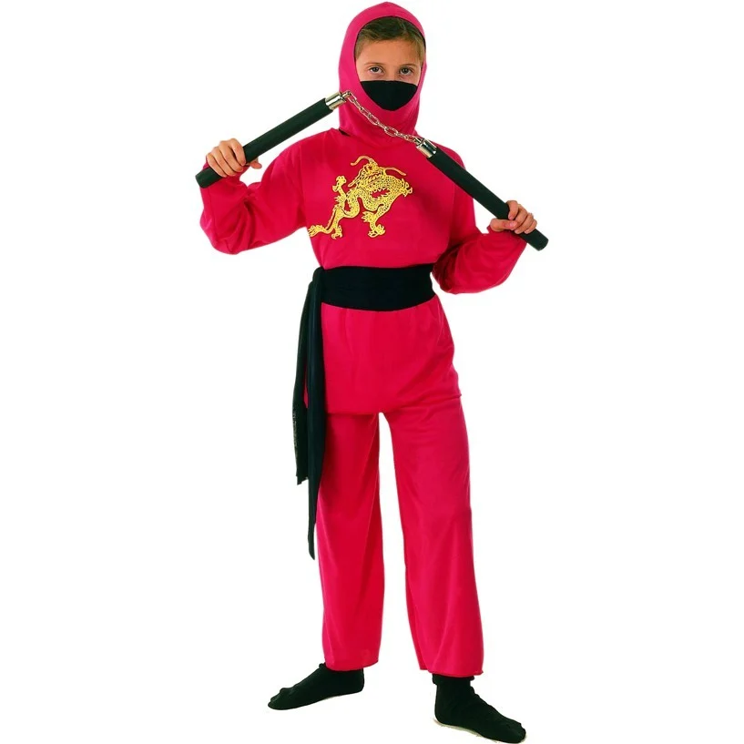 Ciao - Børnekostume - Rød Ninja (98-111 cm)