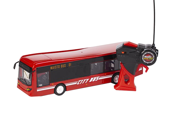 City Bus R/C Fjernstyret Bus 33cm 27Mhz - Rød