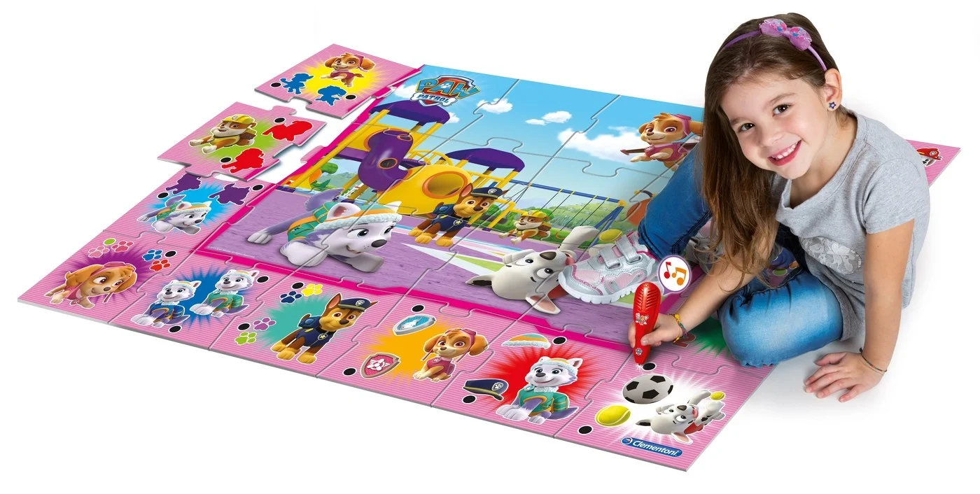Clementoni - Stort Gulvpuslespil - Paw Patrol (Pink)