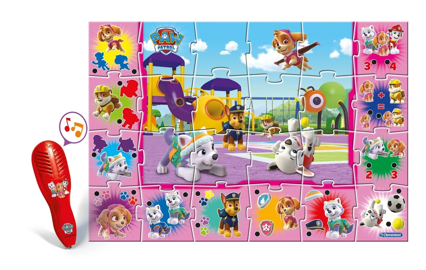 Clementoni - Stort Gulvpuslespil - Paw Patrol (Pink)