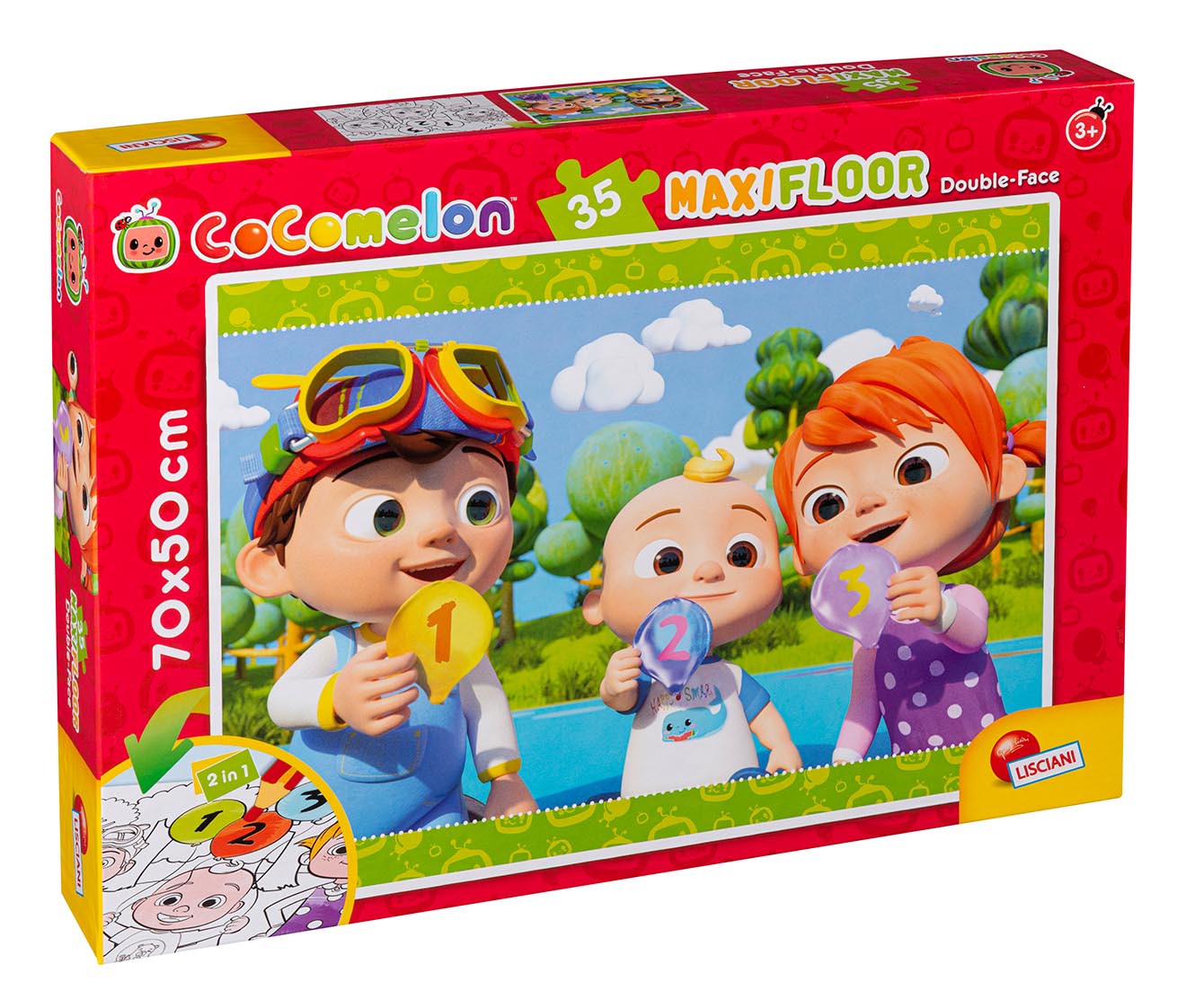 CoComelon . 2-i-1 Maxi Gulvpuslespil (35 brikker)