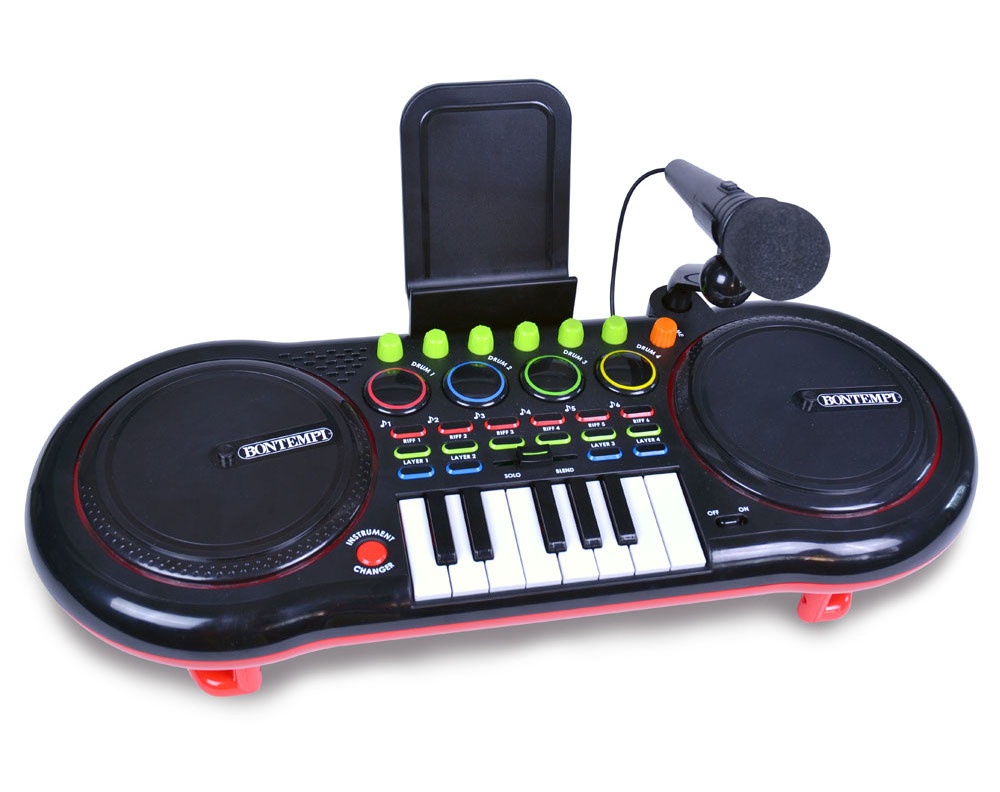 DJ-mixer med Mikrofon og Keyboard (181000)