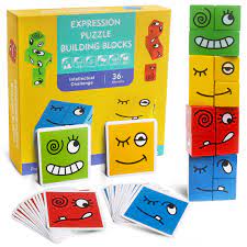 Expression puzzle building blocks