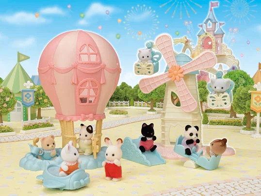 Sylvanian Families - Baby Ballon Legehus med figur