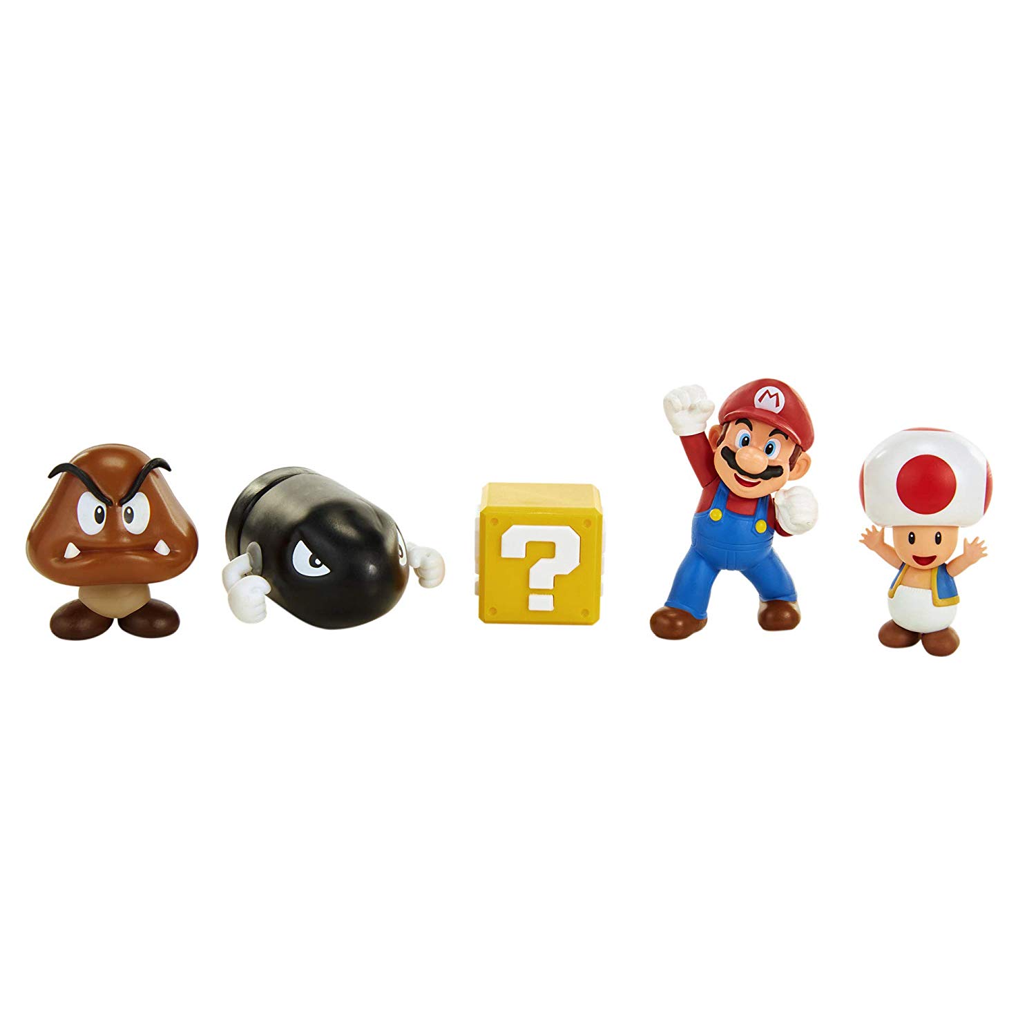 Figursæt 6 cm - 5 Figurer Mario Acorn Plains Diorama