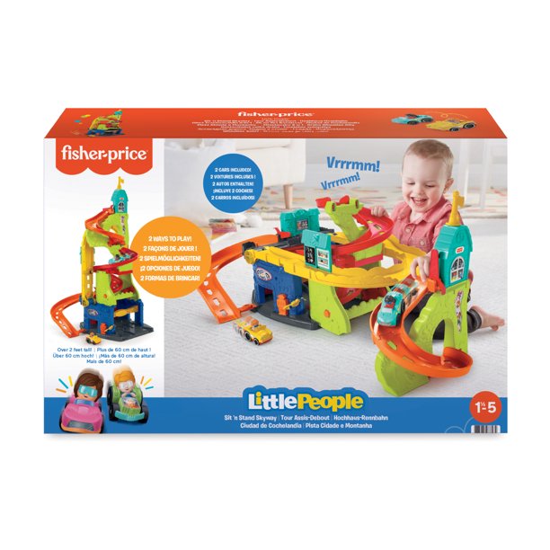 Fisher Price - Sit n' Skyway Stå og bilbane (HBD77)