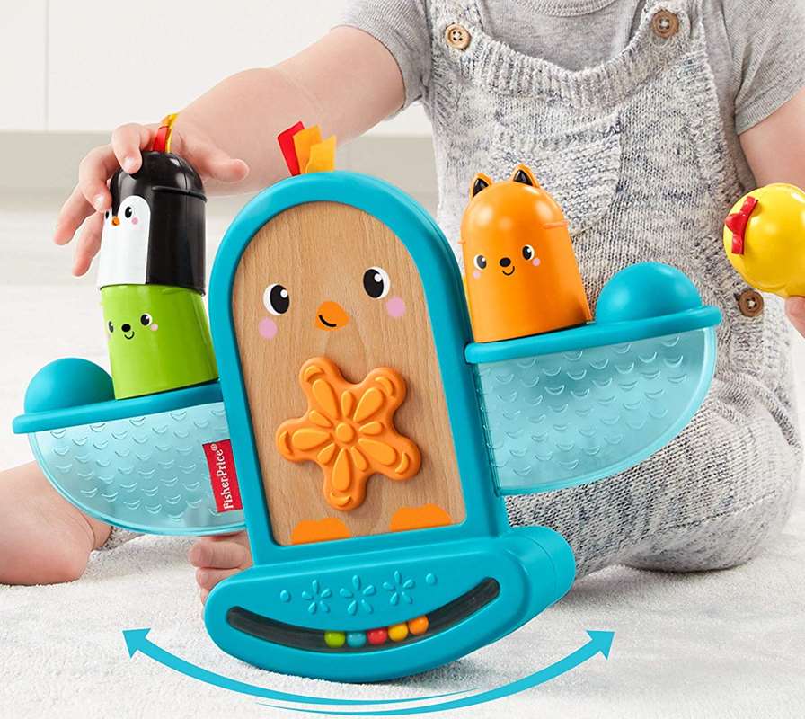fisher price stack and rattle birdie
