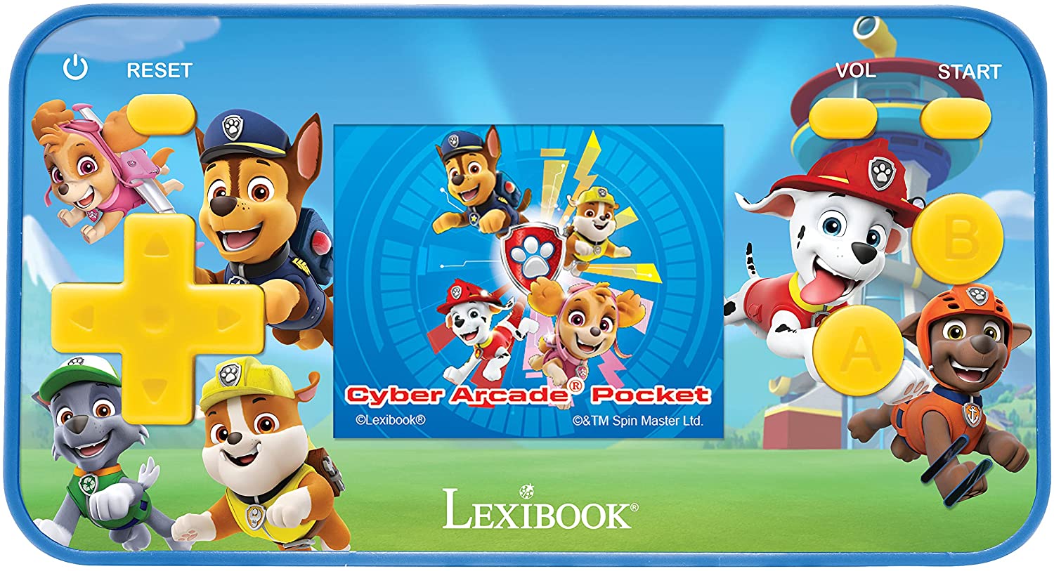 Håndholdt konsol Cyber Arcade® Pocket Paw Patrol - Skærm 1,8'' - 150 spil inkl. 10 med Paw Patrol